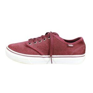 Vans Classic Women's Red Suede Lace Up Lightweight Comfort Sneakers Shoes Sz 7.5